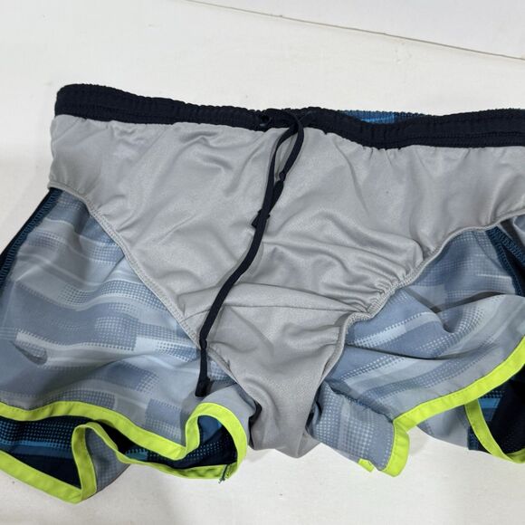 Nike Dri-Fit Running Athletic Gym Shorts Womens Small Blue 3” Inseam - Picture 10 of 10